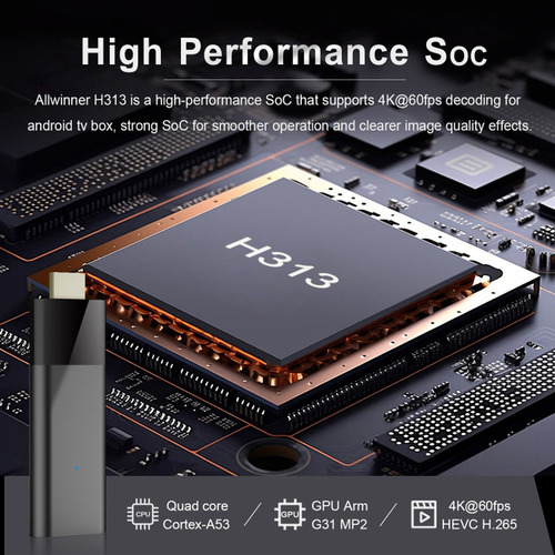 Control De Voz Q6 Tv Stick Allwinner H313 5g Android 10 16 G