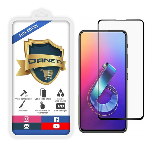 Película De Vidro Temperado Zenfone 6 Zs630kl 3d Full Cover