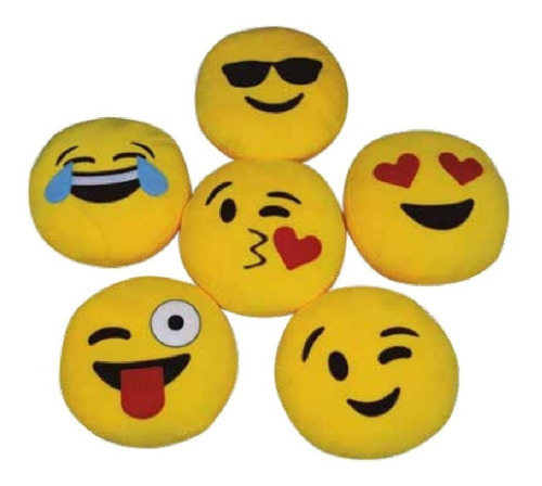 Emoji Almofada Pelúcia Zap Decoração Emoticon 35cm  Whats