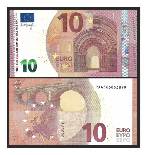 Grr-billete De La Unión Europea Holanda 10 Euros 2014 ( P )