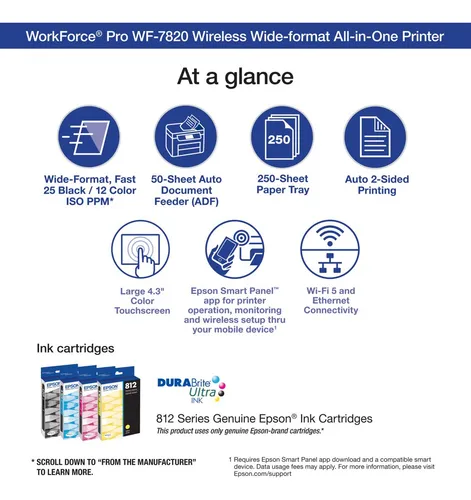 Impresora Epson Workforce Pro Wf-7820 Inalámbrica Todo En Un