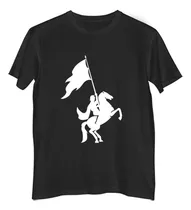Comprar Remera Niño Color  Caballero Medieval Monta Caballo Flag