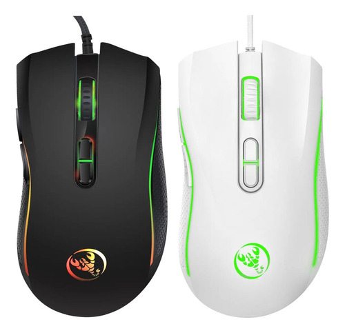 Mouse Gamer Cable  7 Botones  Programables  Led Rgb 3200dpi