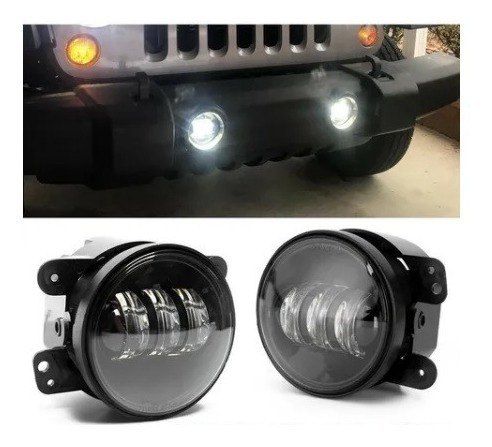 Imagen 9 de 9 de Faro Led Redondo 4 Universal Para Antiniebla