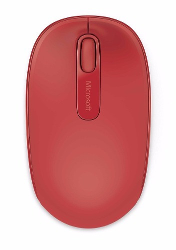 Mouse Microsoft Inalambrico Mobile 1850 Rojo