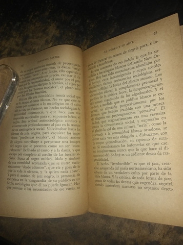El Negro Y Su Arte. Jean Paul Sartre (1956/106 Pág). (Usado)