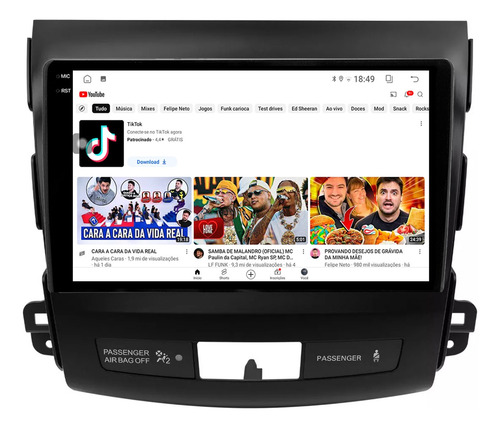 Multimidia Outlander 08/12 9p Android Carplay 4/64gb + Ré