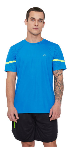 Polera Hombre Deportiva Reflective Azul Corona