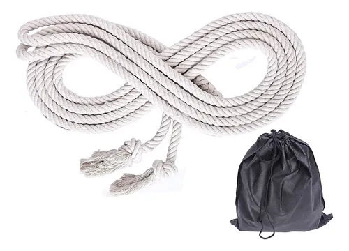 Nico See Wonder Cuerda De Saltar Holandesa Doble De 16 Pies. Color White