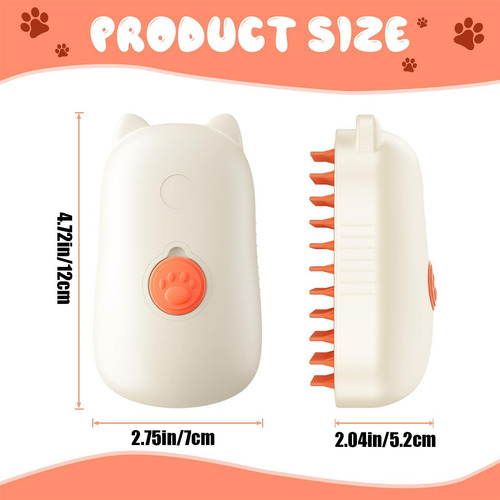 Cepillo De Vapor Para Gatos Para Mudar Cepillo De Pelo De Va