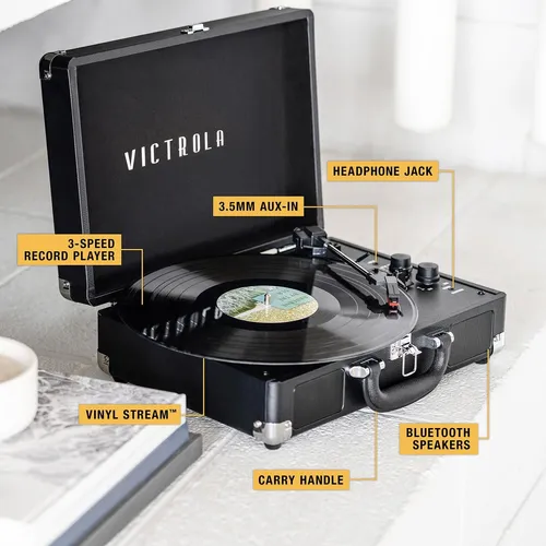 Tocadiscos Vinilos Lp Victrola Journey+ Tornamesa Bluetooth