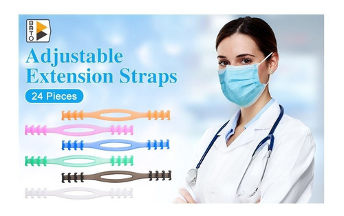 Pack 12 Extensores De Mascarillas Salva Orejas Silicona
