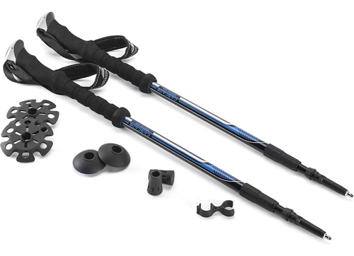 Bastones De Senderismo Aluminio Ligero - Kit De Punta Inclui