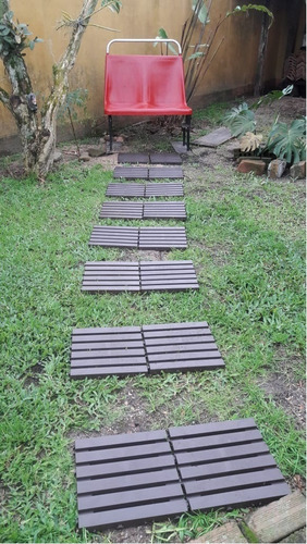 Deck Pallet Plásticos Para Varandas E Sacadas Kit C/ 9 Pç