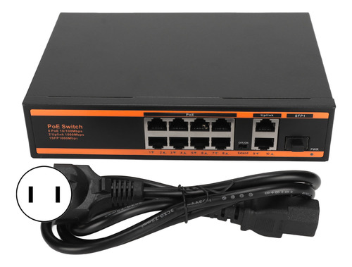 Gigabit Poe 100 M, 1000 M, 11 Puertos, No Administrado, Comp