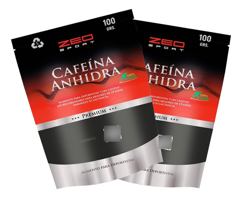 2 Cafeína Anhidra Pura (2 X 100 G)