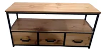 Comprar Rack Tv Eco2 Led C\u002Fcajones Hierro Madera Estilo Industrial