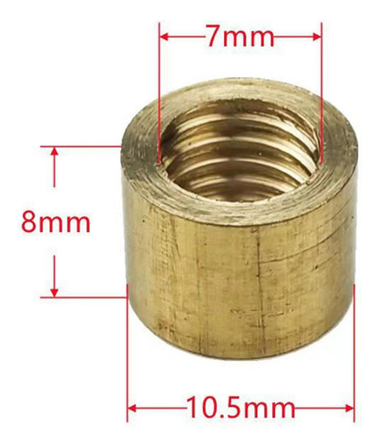 2 X 10 Casquillos Para Tacos De Billar, Aro De Cobre De 10,5
