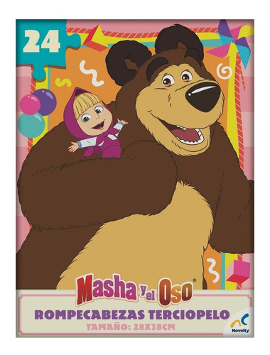 Rompecabezas Novelty Masha Y El Oso Especial Aterciopelado