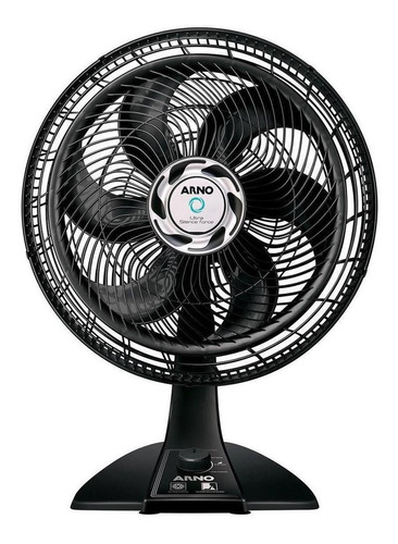 Ventilador de mesa Arno VU40 turbo preto com 6 pás, 40 cm de diâmetro 220 V