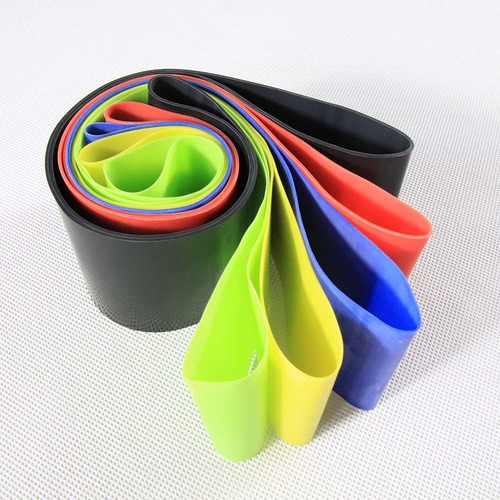Imagen 6 de 6 de Set De 5 Bandas Elásticas De Entrenamiento 5 Intensidades