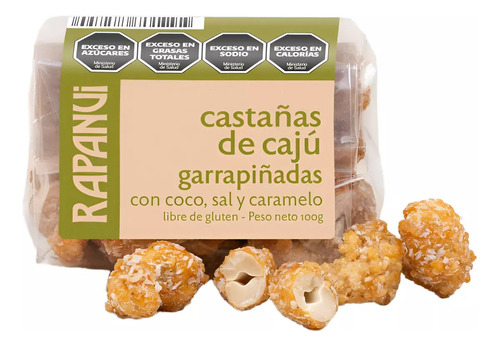 Castañas De Caju Garrapiñadas Rapanui Caramelizadas Con Coco