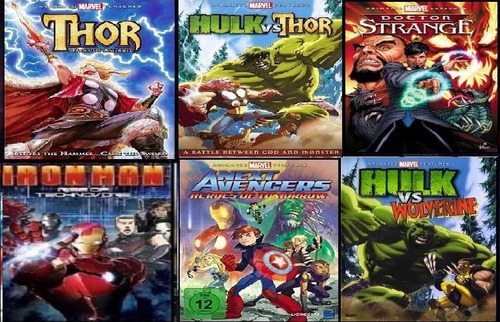 Películas Animadas Marvel Formato Digital Pendray