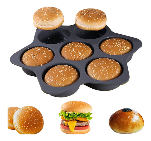 Molde De Hamburguesa De Silicona De Atrccs Pan Con Panadería