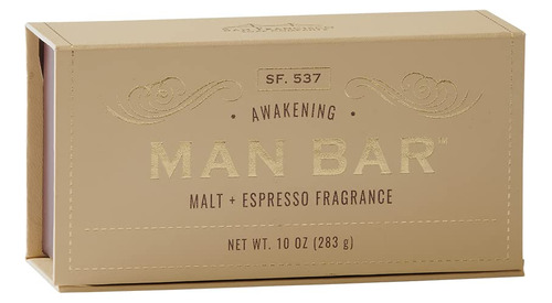 San Francisco Soap Company Awakening Malt + Espresso Man Bar