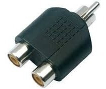 Adaptador Rca Macho A 2 Rca Hembra Tv Musica - La Roca