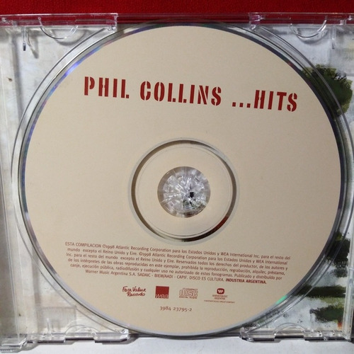 Imagen 3 de 4 de Phil Collins Hits Cd Ed Ar Muy Bueno, Yes King Crimson, Asia
