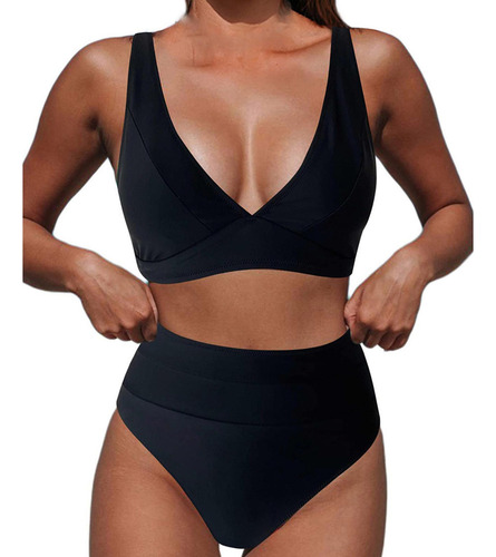 Traje De Baño Tipo Bikini Para Mujer, Que Cubre El Vientre,