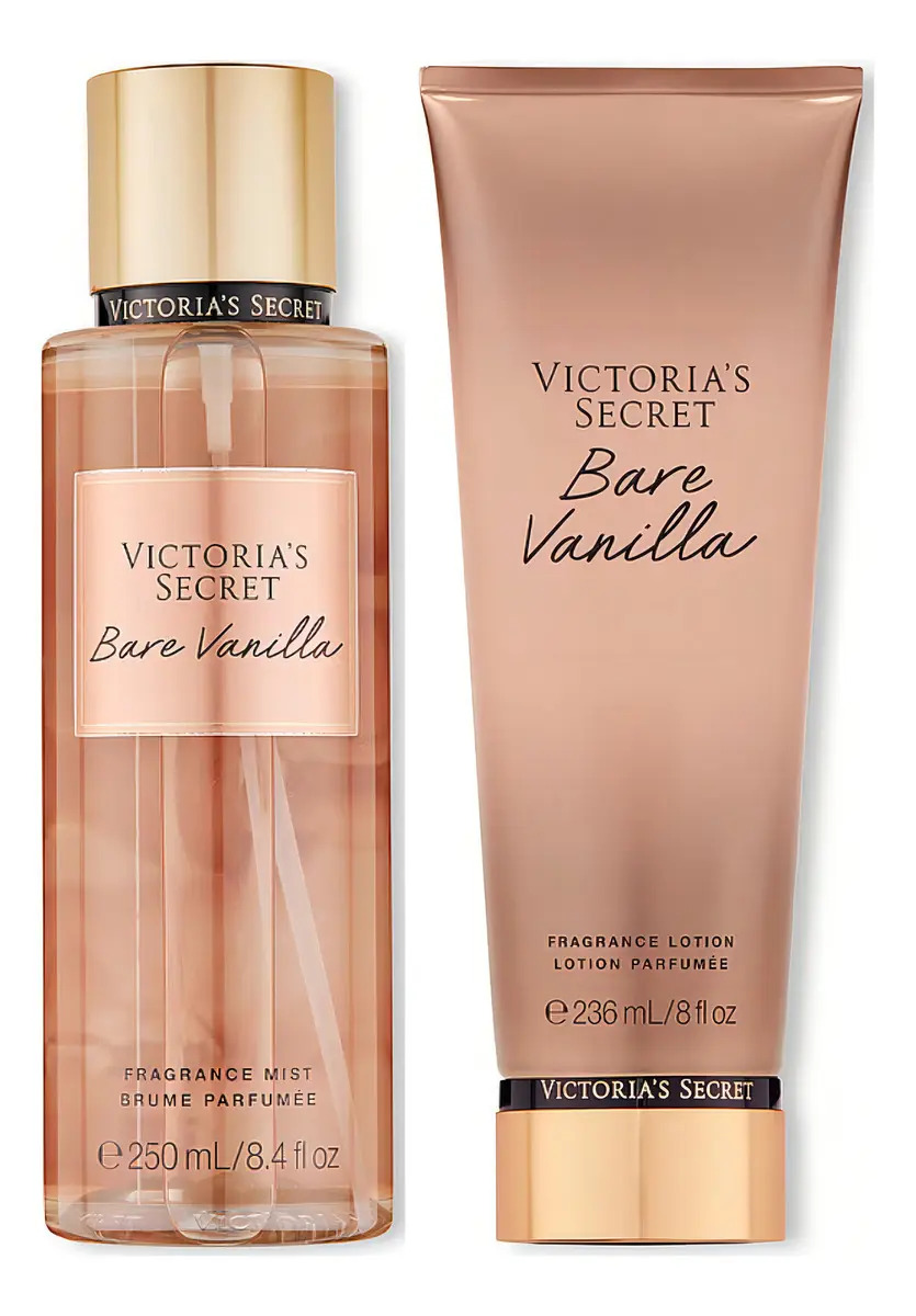 Kit Bare Vanilla Body Splash + Body Lotion Victoria's Secret Fragrância Baunilha