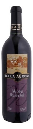 Vinho Tinto Suave Bordô 720ml - Bella Aurora