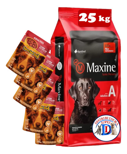 Maxine Adulto 21+4(25kg) + 2 Pate + Biscrok