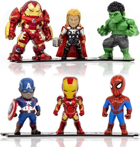 Marvel Figuras Acción, Coleccionables X 6 Originales. Oferta