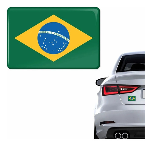 Adesivo Resinado Bandeira Países Carro Moto Notebook 8x5cm