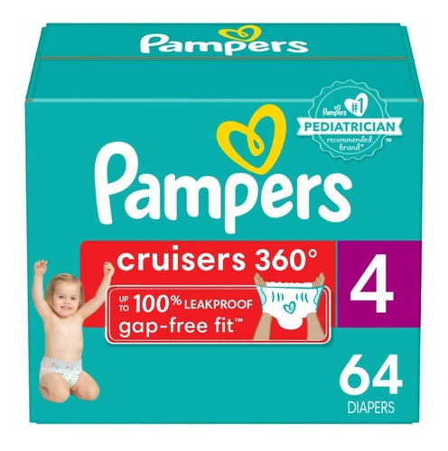 Pañales Pampers Cruisers 360 FIT 4