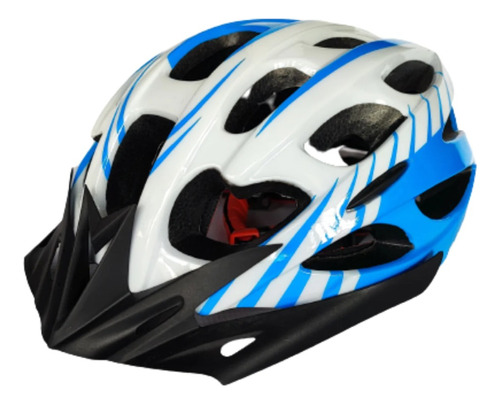 Casco Blanco Con Azul Rockbros