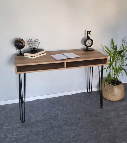 Escritorio Industrial Dielfe LIE110 - 44 cm - 110 cm - 80 cm - Atakama/Negro