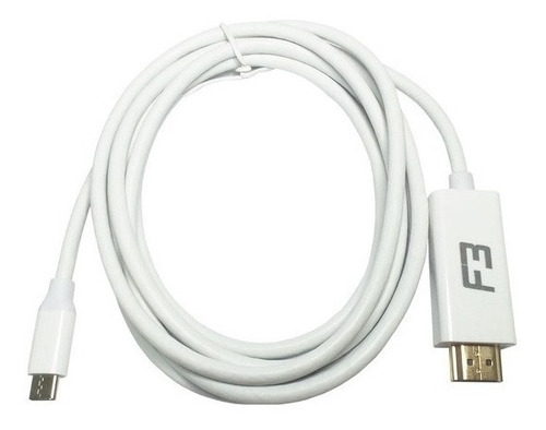 Imagem 1 de 2 de Cabo Dex Usb Tipo C M P/ Hdmi M 1,80m Galaxy Note 8 9 10 20