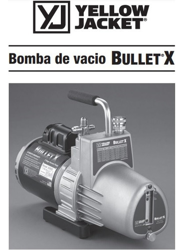 Bomba De Vacío Bullet X 93600 1/2hp Yellow Jacket 7 Cfm 115v