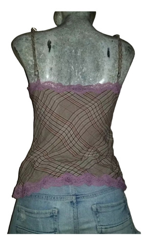 Duo Falda Corta Zara Basic Gris + Blusa Express Con Encaje (Usado)