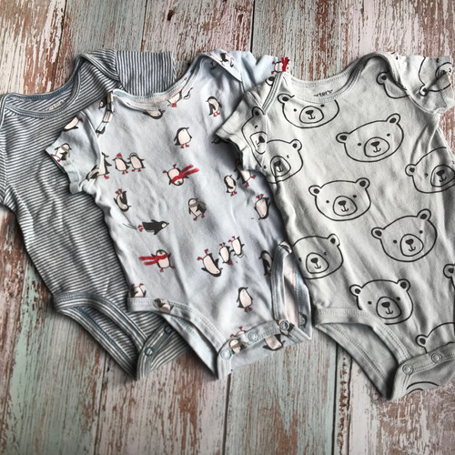 Kit Body Carters X 4 Unidades // 3 Meses / Lote Ropa Bebé 