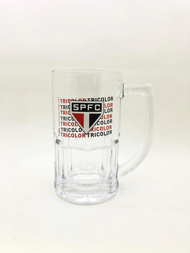 Caneca De Vidro São Paulo Oficial 340ml