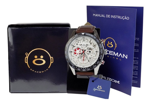 Relógio Masculino Spaceman Analógico Caixa Premium Rsm35