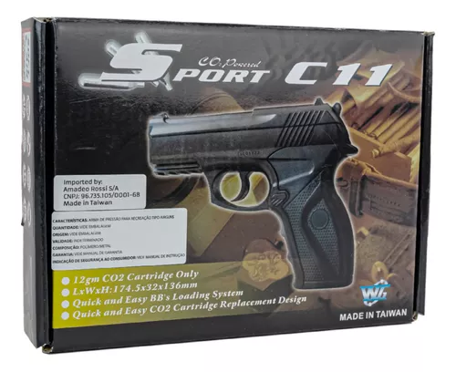 Airsoft Pistola Wingun Rossi C11 Co2 6mm Novas!!!