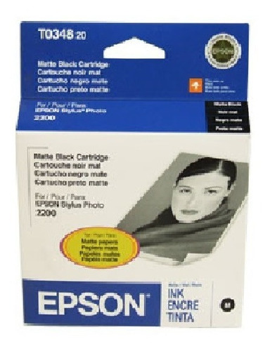 Epson Cartucho De Tinta T034820 Negro Mate