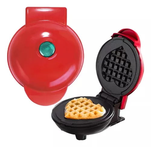 Maquina para hacer Waffle Rojo Mini Corazon GENERICO