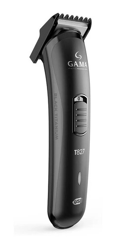 Imagen 6 de 12 de Cortadora Gama De Pelo Barba Trimmer Inalámbrica Accesorios Color Negro